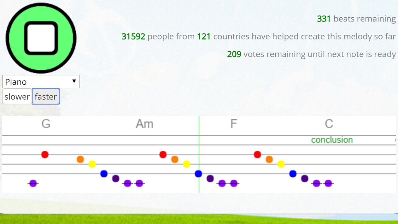 This is what happens when 30,000 people try to compose a single song (it’s pretty good!)
