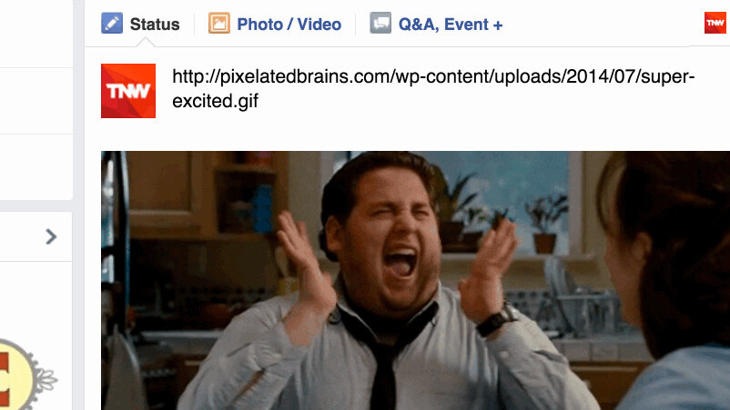 GIFs finally appear to be working on all Facebook pages