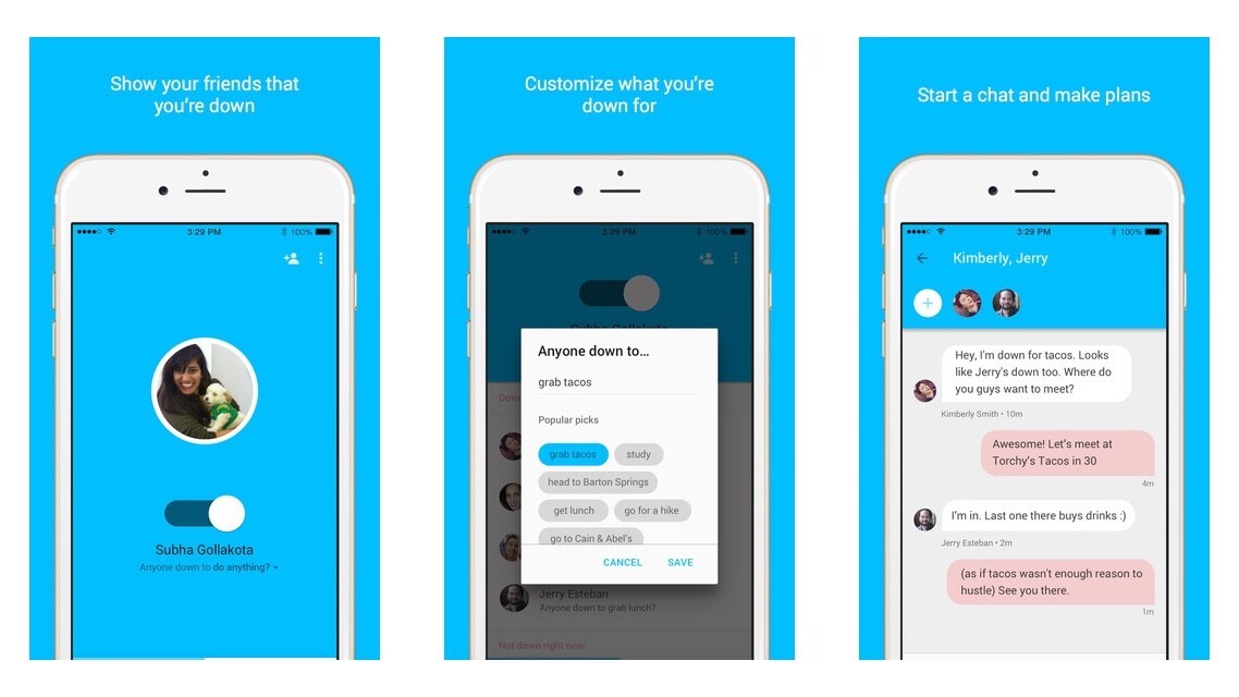 Google’s new ‘Who’s Down’ app lets you know if friends want to… you know