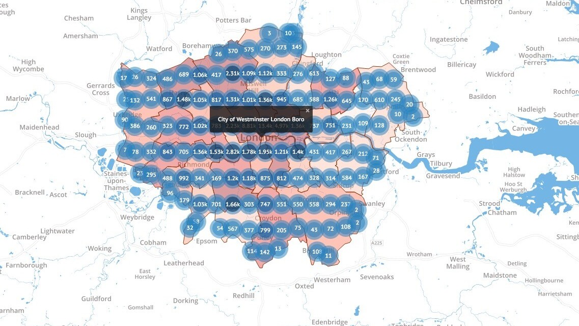 New interactive map reveals there are 94,000 tech businesses in London