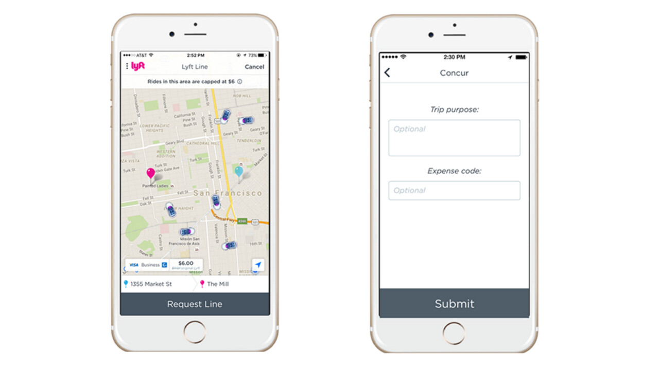 Lyft for work? Now you can file expenses in-app