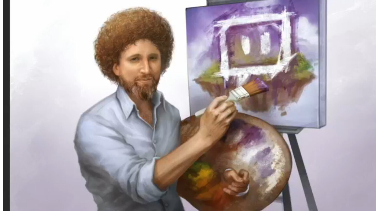 Twitch expands its Creative channel, now streaming Bob Ross’ ‘Joy of Painting’