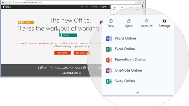 Office and Outlook Online now let you video chat with Skype and create new docs via Chrome