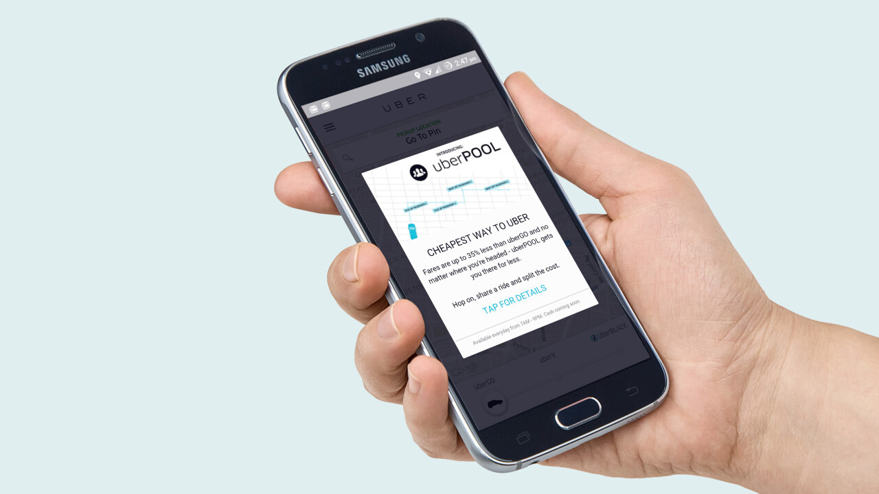 Uber brings its carpooling service to India, starting with Bangalore