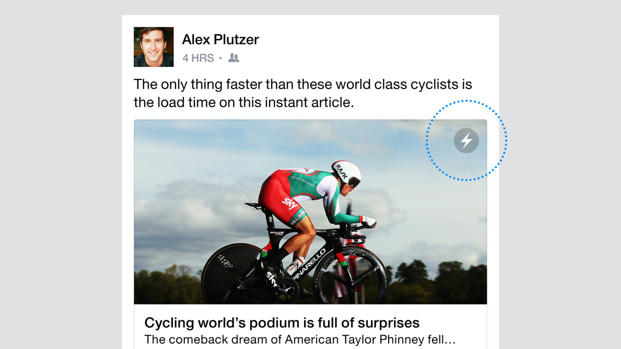 Facebook’s Instant Articles are now available to all iPhone users