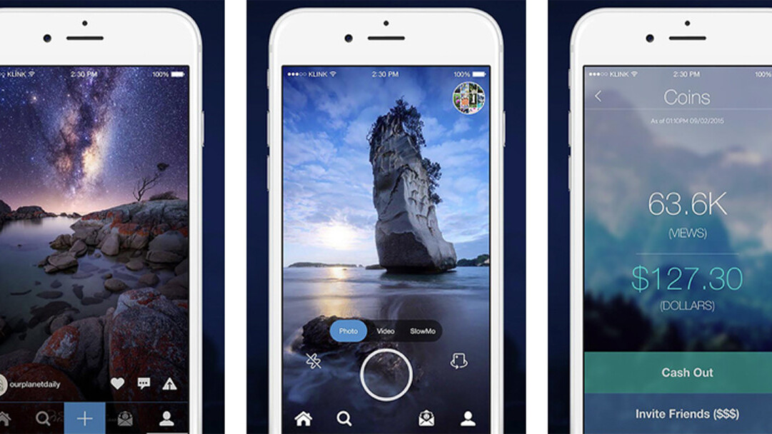 Klink launches social media platform and iOS app offering cash in return for photo views