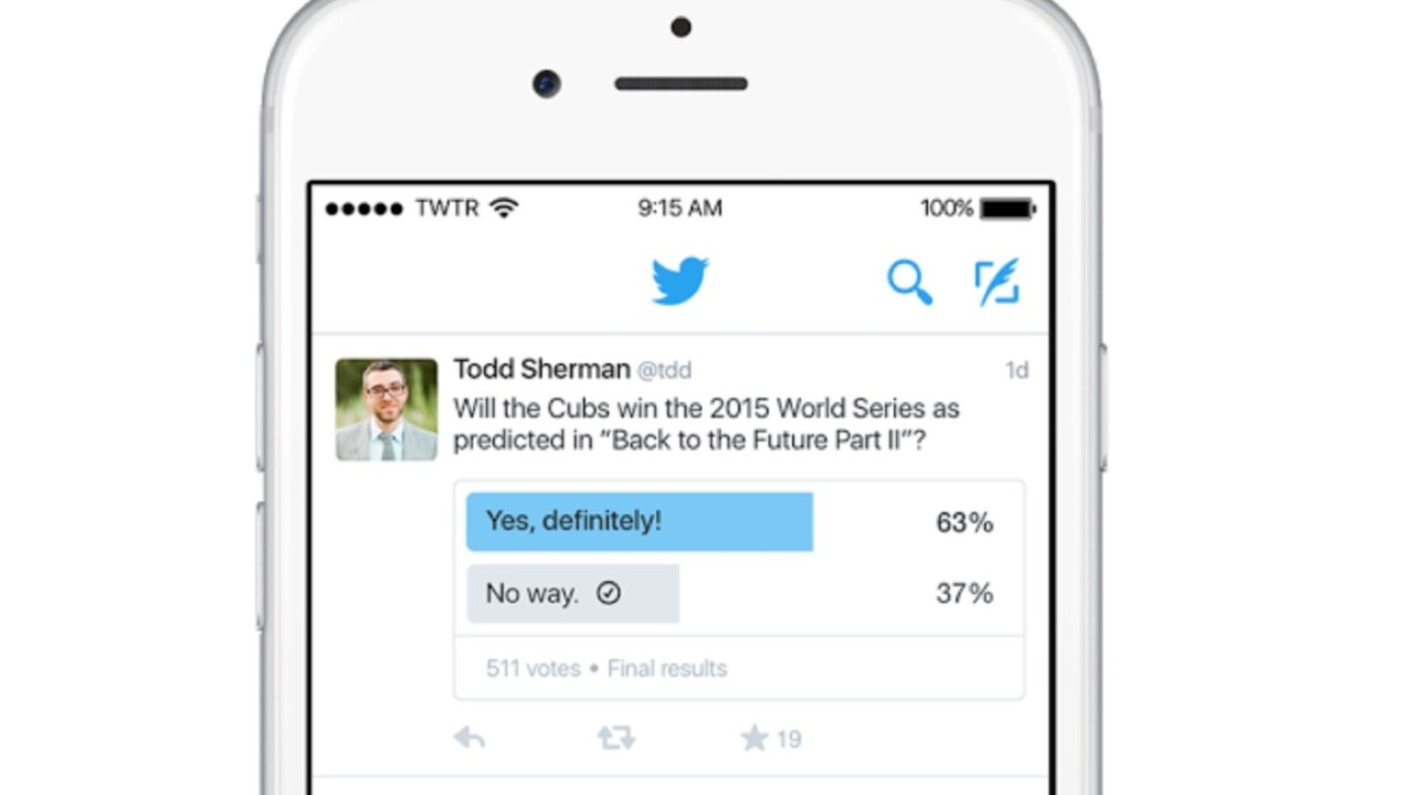 Twitter polls are now rolling out to all users