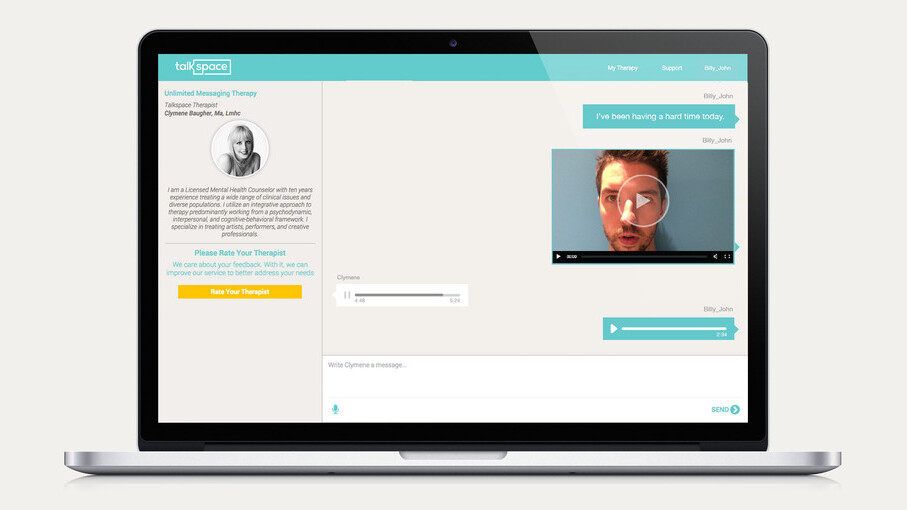 Talkspace now lets you send audio and video messages to your e-therapist