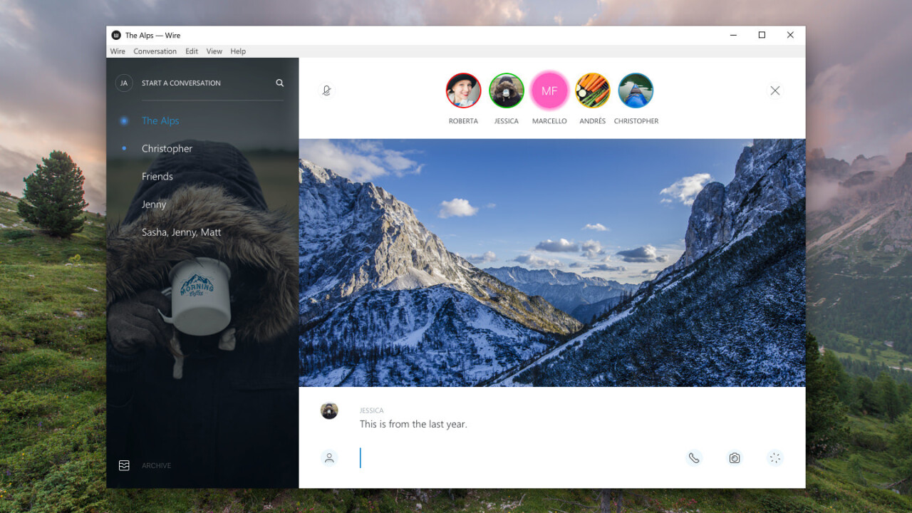 Wire messaging client finally has a native Windows app