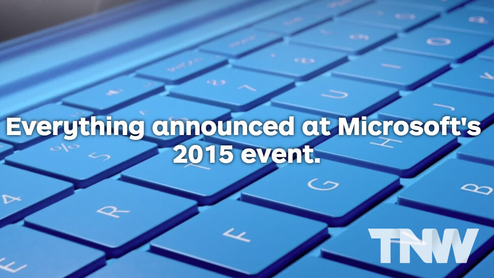 Everything Microsoft announced at its devices event in one handy list