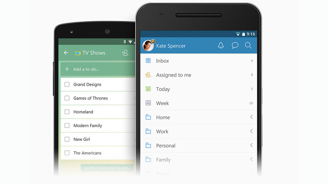 Wunderlist update for Android supports Marshmallow