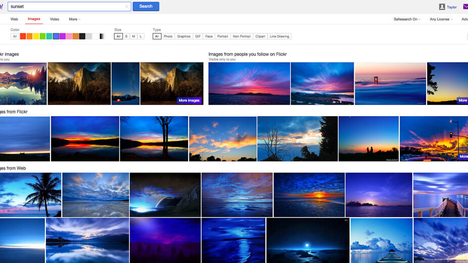Yahoo now surfaces your Flickr photos in its search engine