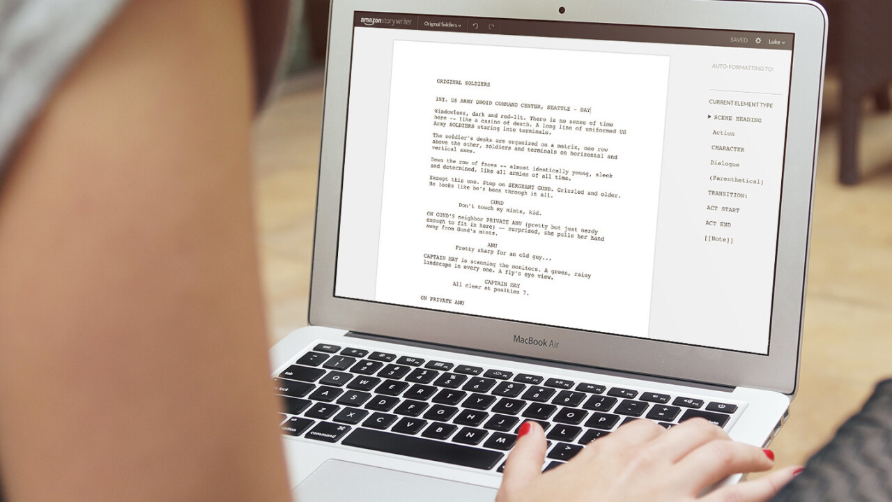Amazon wants your movie ideas so badly it’s offering a free screenwriting app