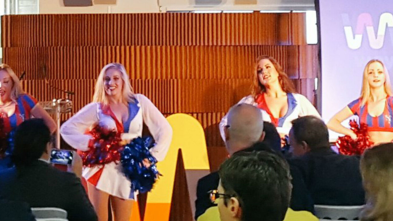 Cheerleaders bring more confusion than cheer to startup pitch day in London