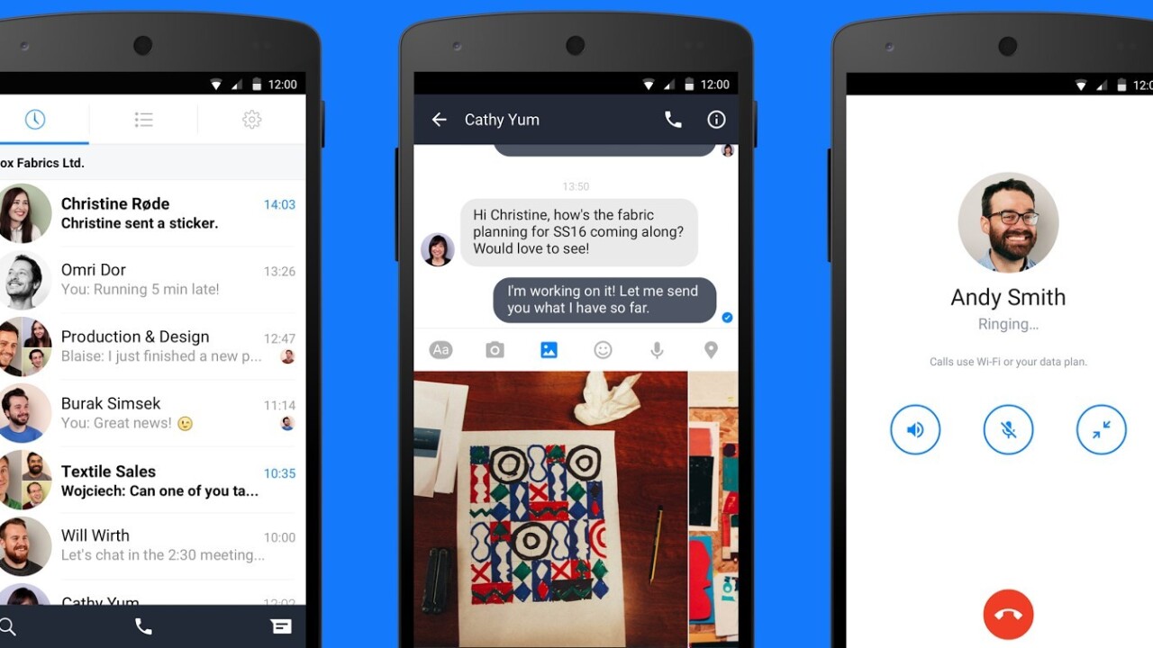 Facebook at Work now has a companion messaging app on Android