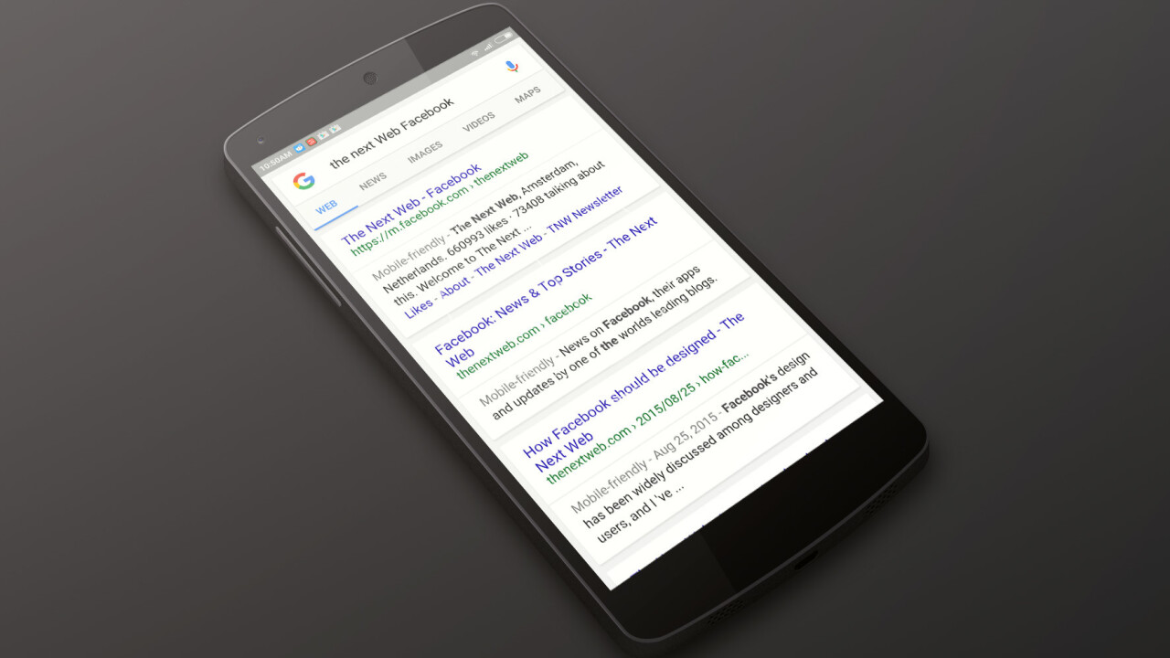 You can now search Google for Facebook profiles and posts on Android