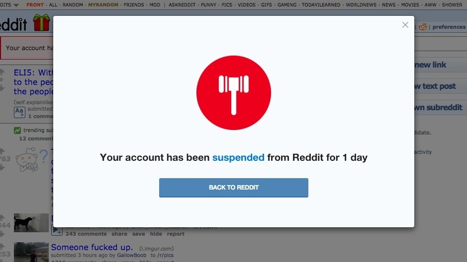 Reddit replaces shadowbans with suspensions to punish spammers and trolls