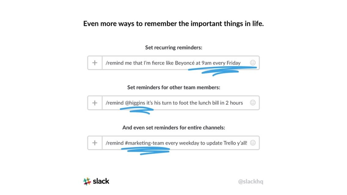 Slack proves it hates everyone, adds channels and people to /remind command