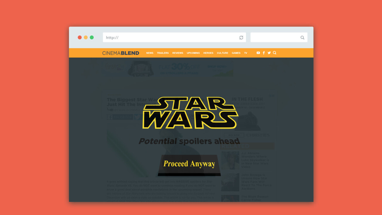 Avoid Star Wars spoilers online with this handy Chrome extension