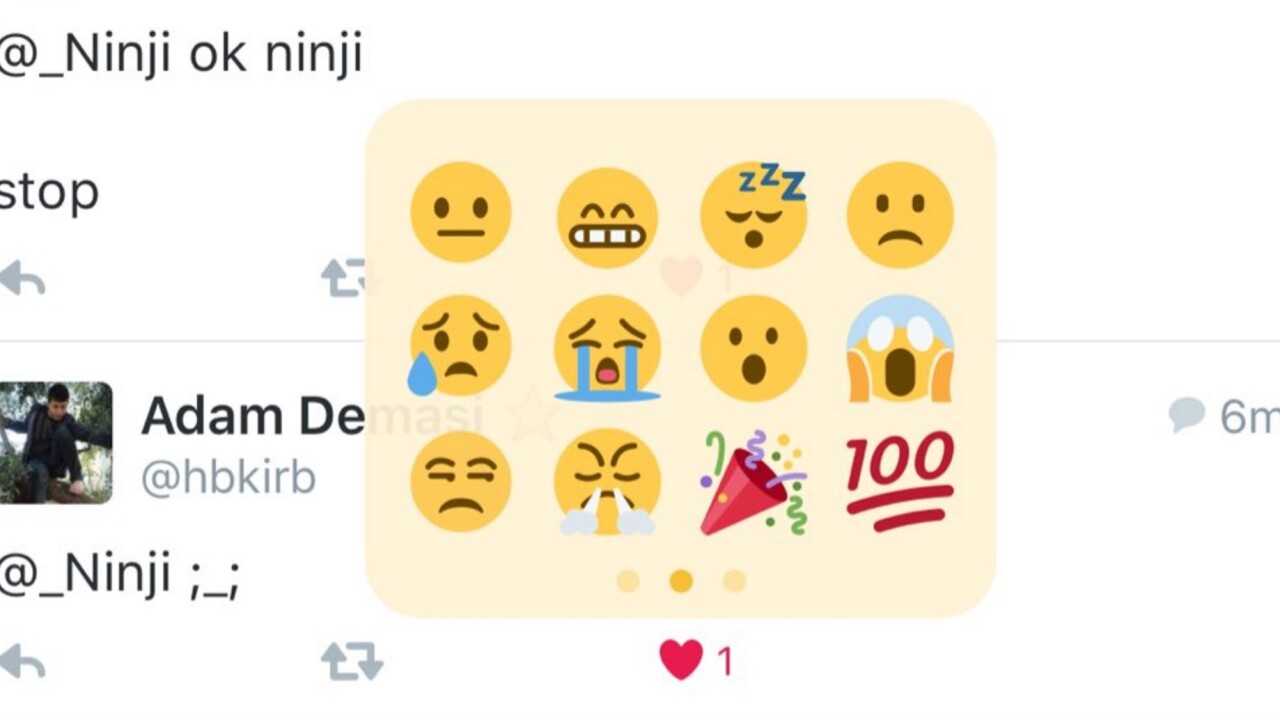 Twitter is reportedly testing emoji reactions in addition to hearts