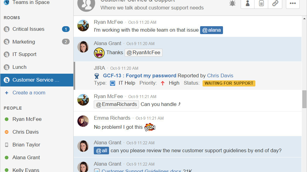 HipChat’s new Connect API lets teams use apps from a chat window