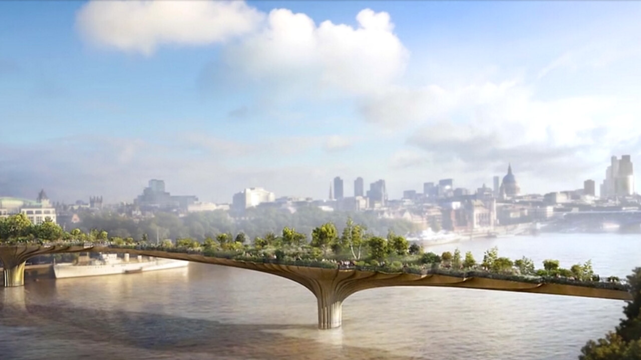London’s Garden Bridge will ban drones and monitor visitors through Wi-Fi and CCTV