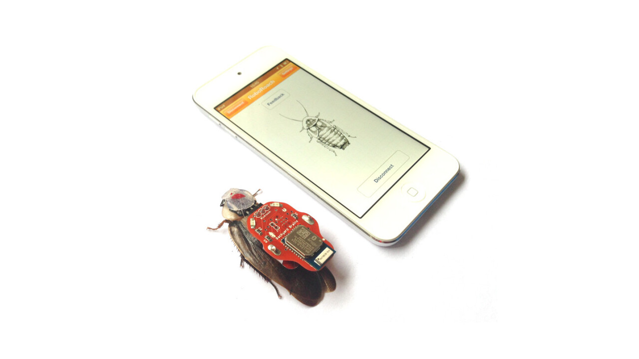 Roboroach allows you to control live roaches with a smartphone