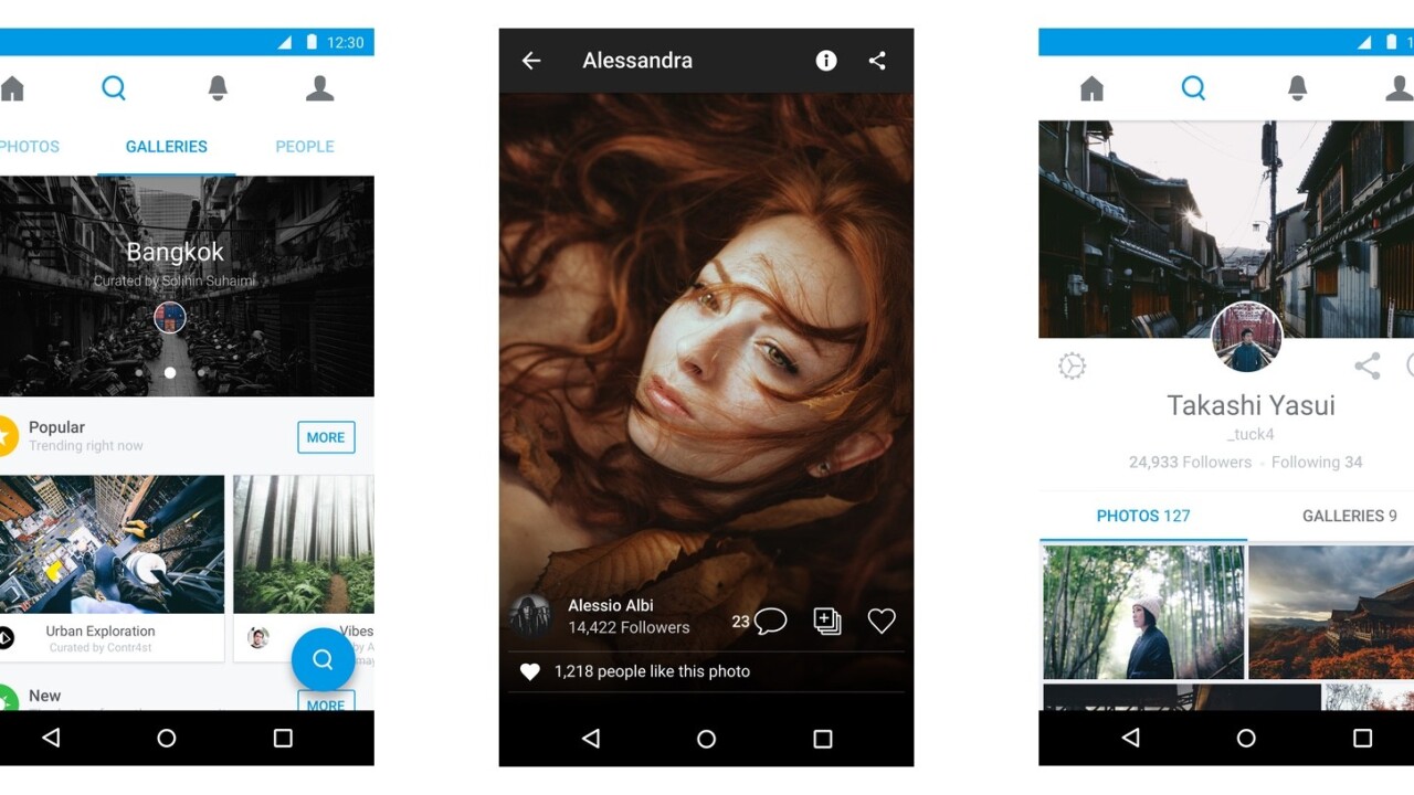 500px hits Apple TV while its Android, iOS and Web apps get new ‘Galleries’ feature