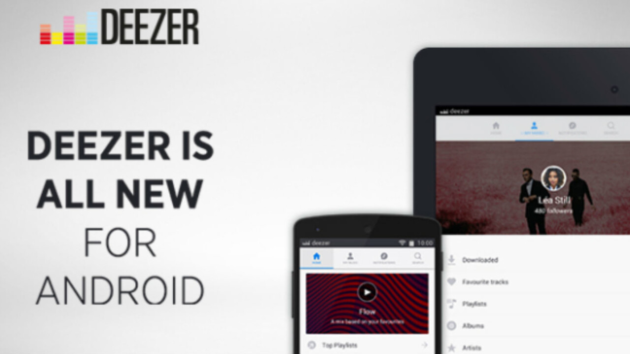 Deezer for Android rebuilt to help you discover new tracks and organize your music