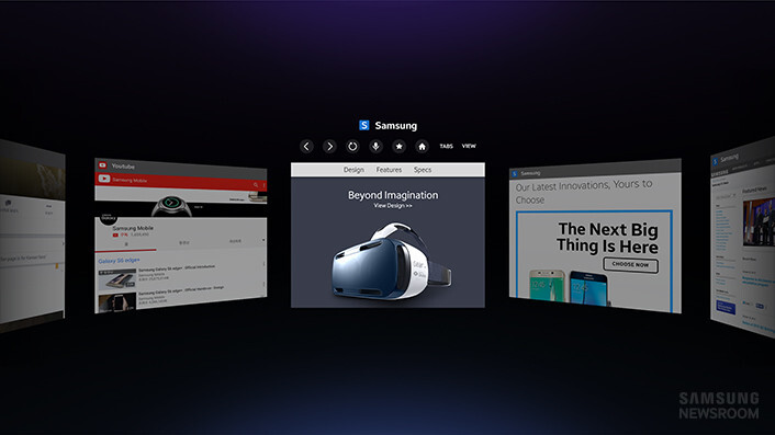 Samsung is releasing a virtual reality Web browser for the Gear VR