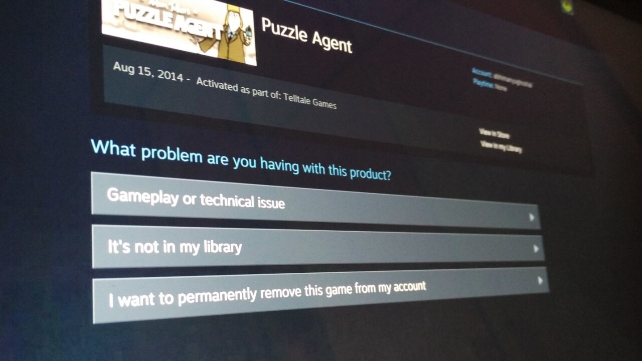 Steam now lets you remove games from your account for good