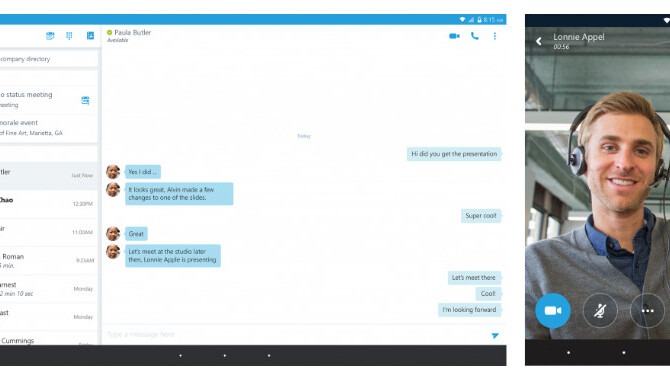 Microsoft brings Skype for Business to Android