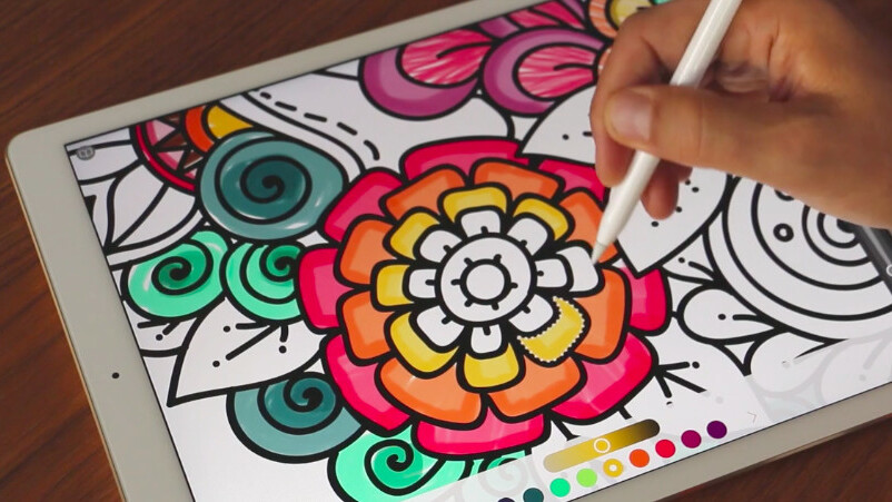 Pigment is an iOS coloring book for grown ups