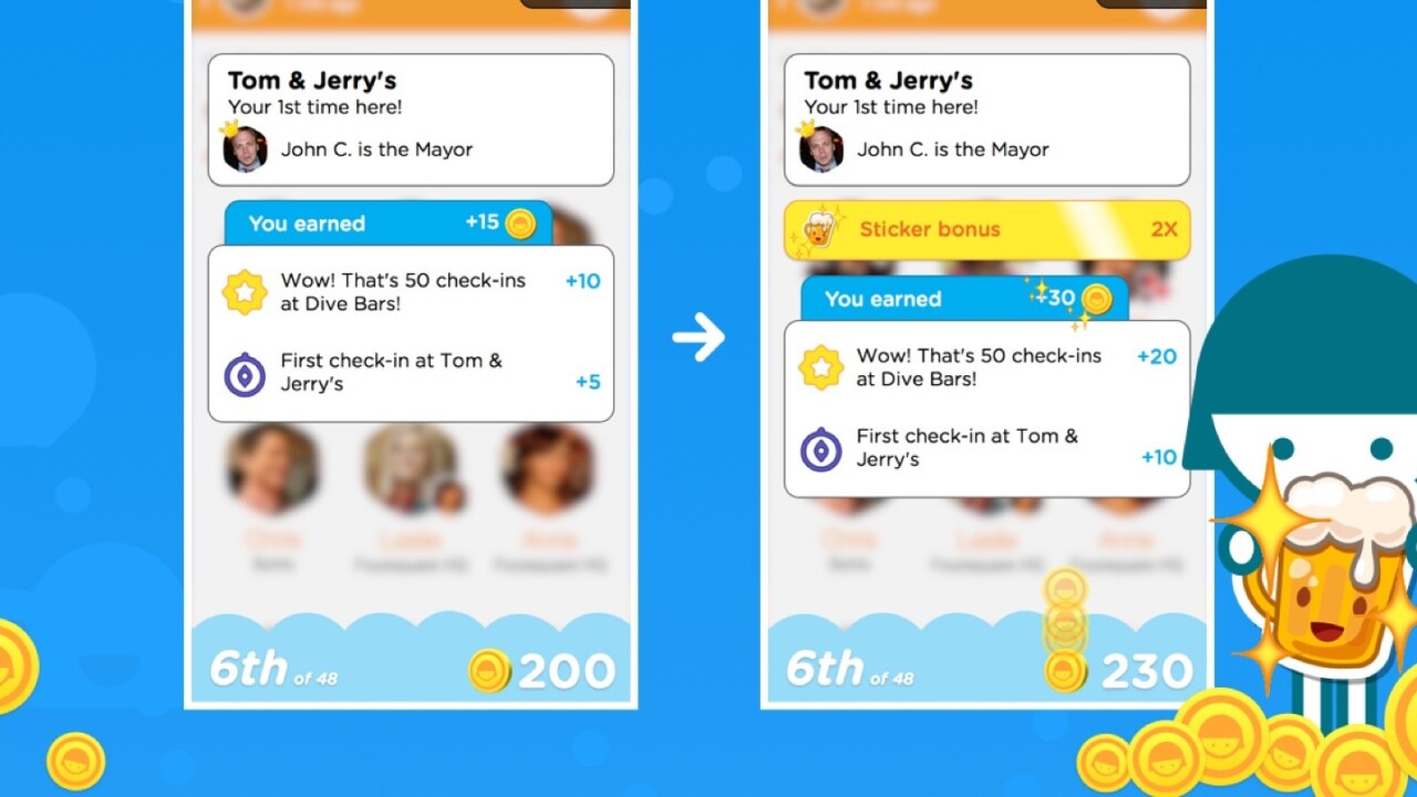 Foursquare’s Swarm gets an in-app virtual currency