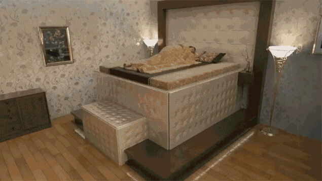 If this is an earthquake-proof bed, I’d rather take my chances