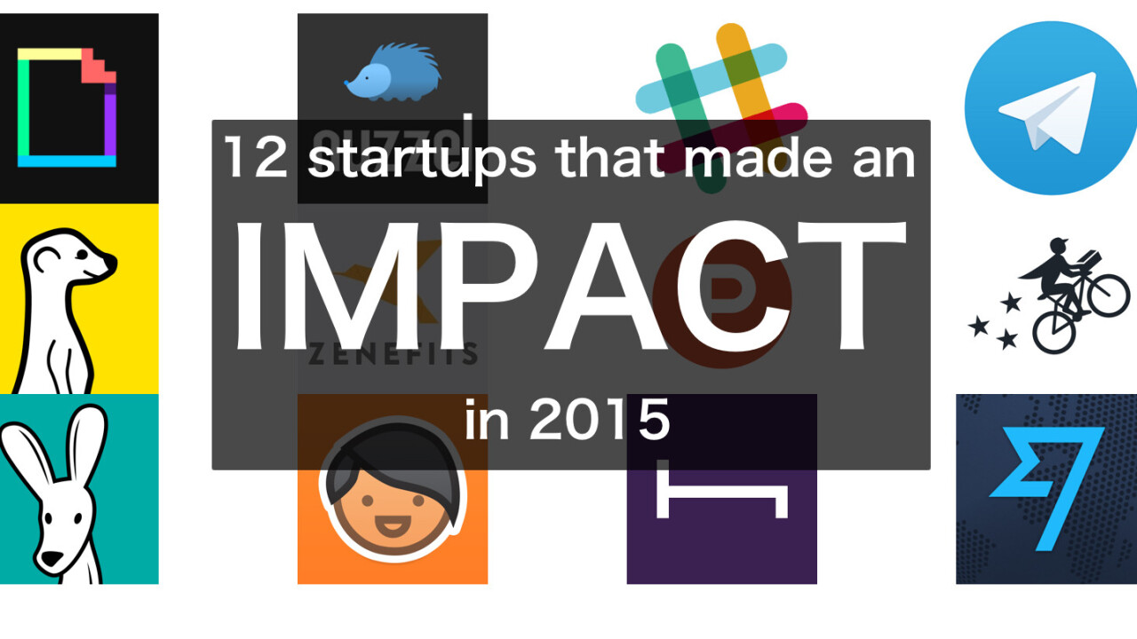 12 startups that made an impact in 2015