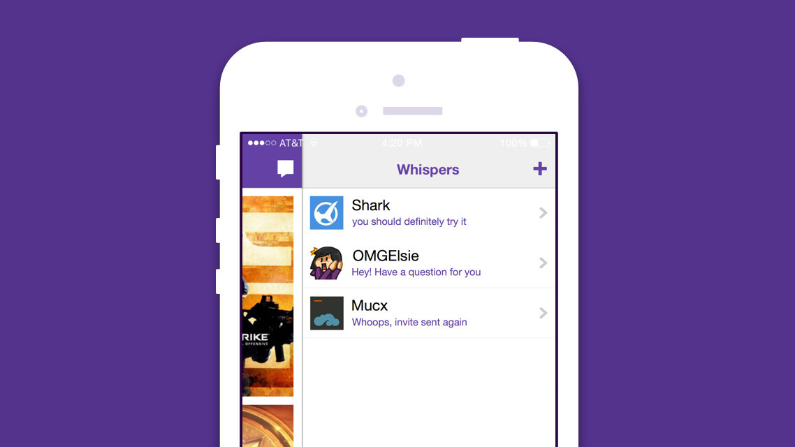 You can now message your Twitch buddies privately on iOS