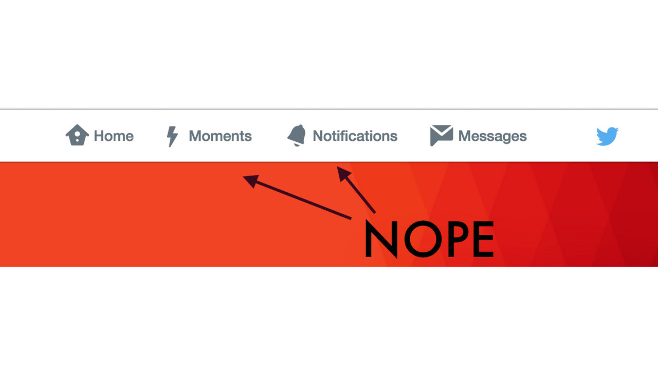Twitter’s new tactic to showcase Moments isn’t interaction design, it’s interference