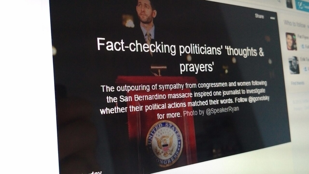 Twitter Moments is being used to call out politicians tweeting about mass shootings