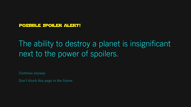 This Chrome extension will save you from seeing Star Wars spoilers