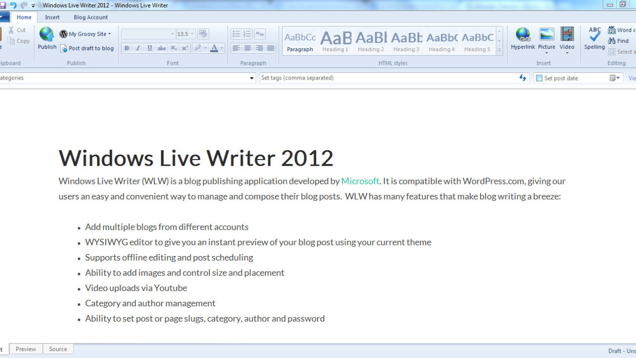 A team of Microsoft developers revived Windows Live Writer, then open sourced it