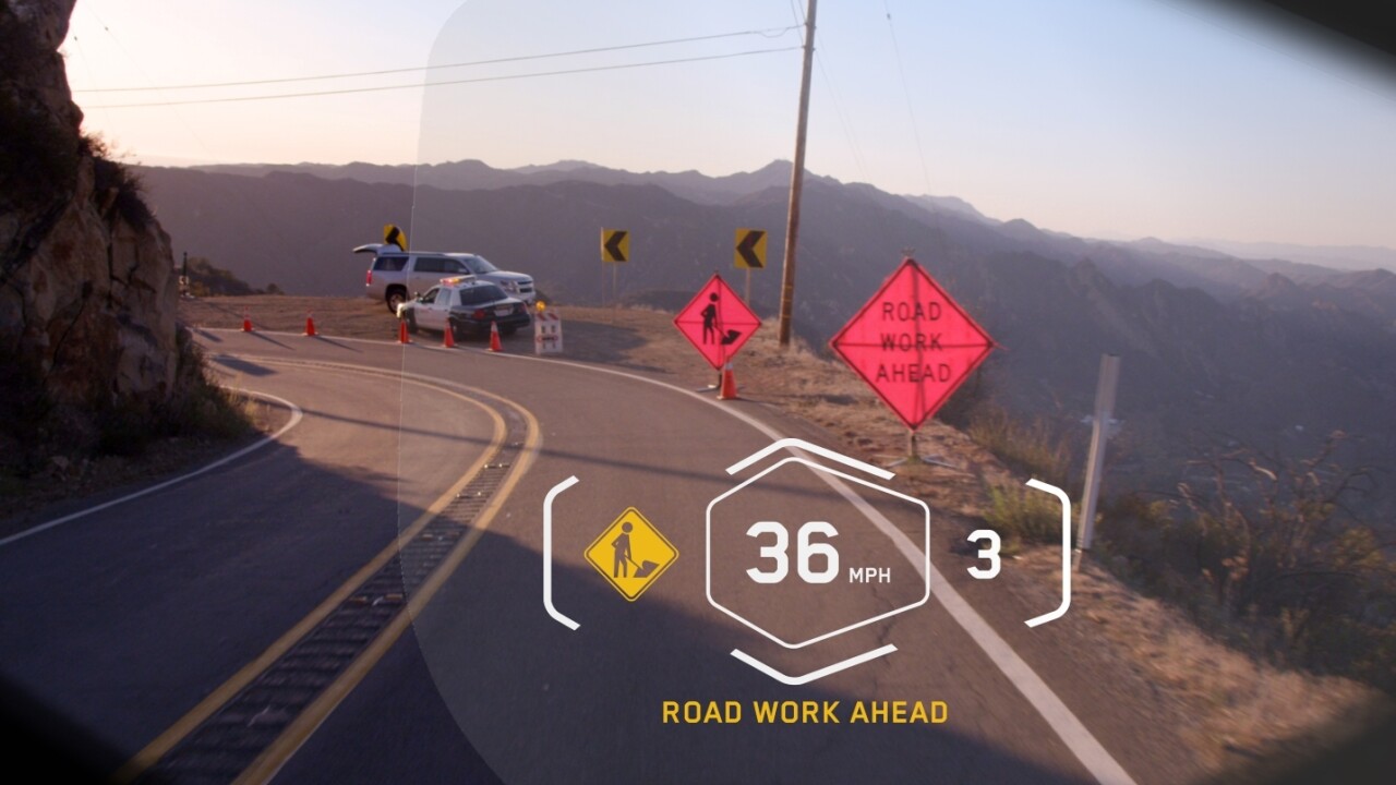 BMW’s heads-up display for helmets could make riding a motorbike safer