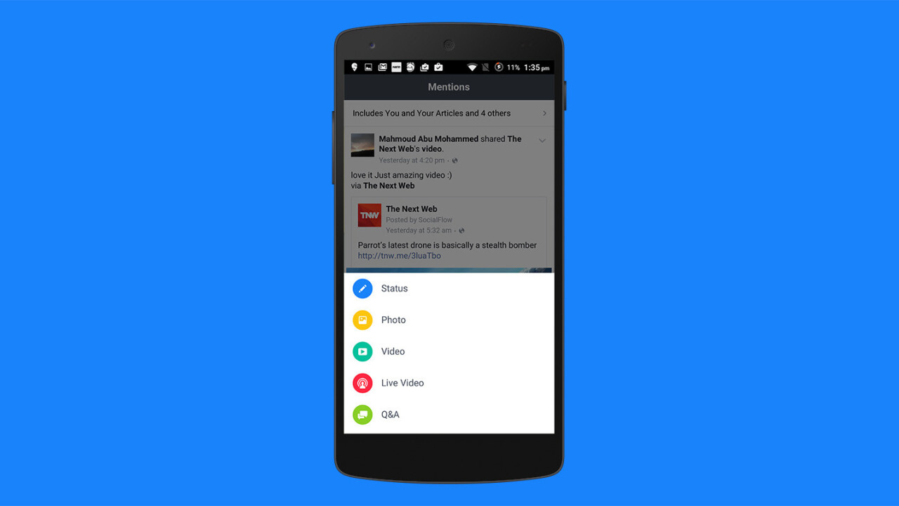 Facebook’s Mentions app for verified users arrives on Android