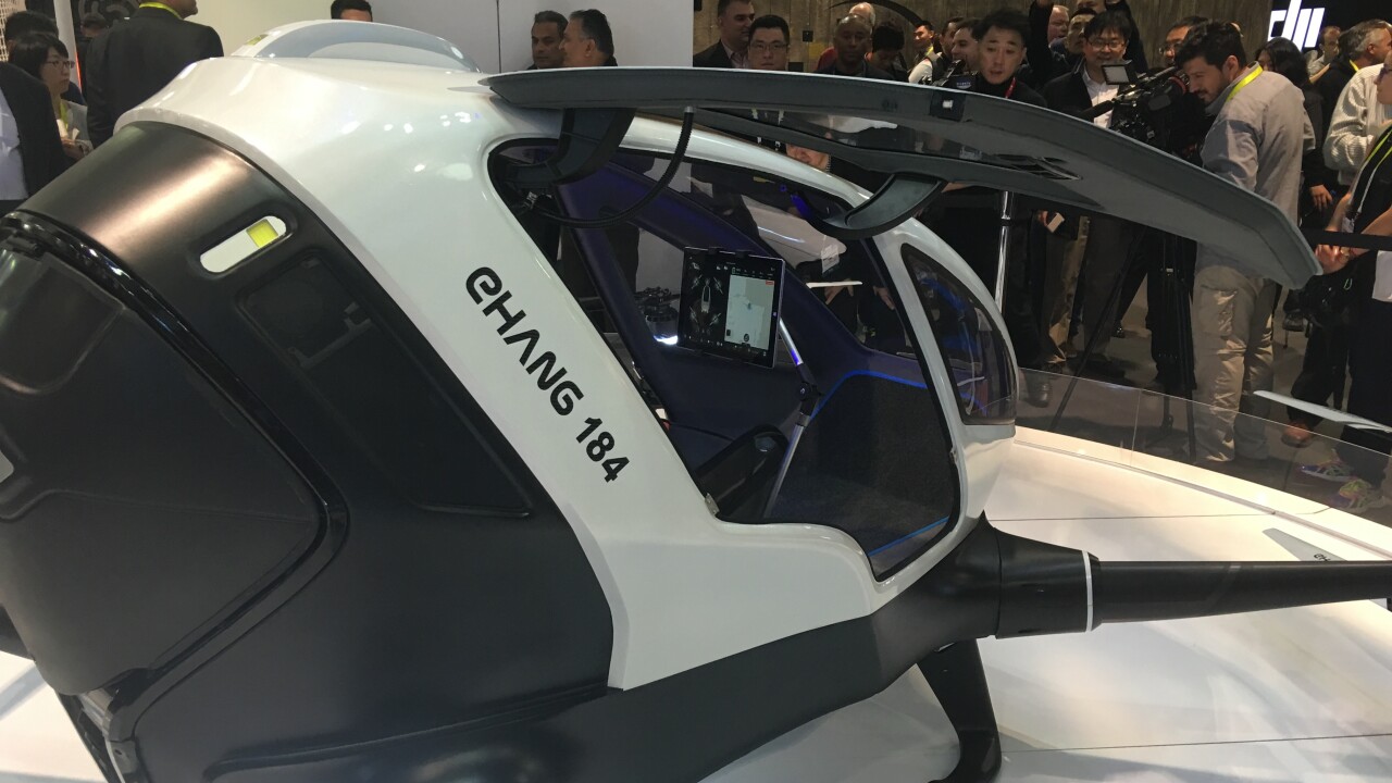 Forget driving, EHang’s drone shuttles you from place to place autonomously