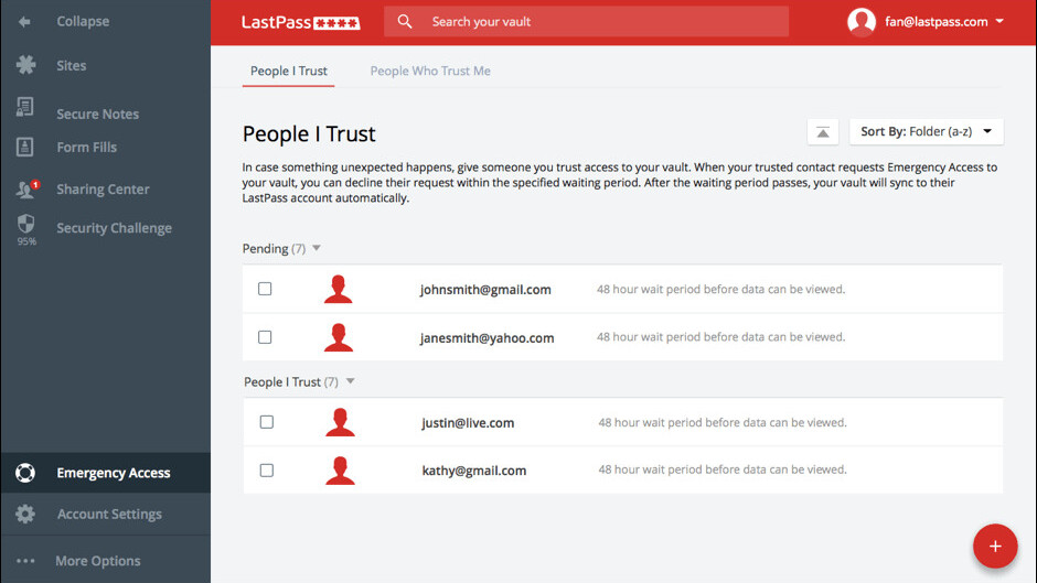 LastPass adds emergency access for loved ones to get into your Vault