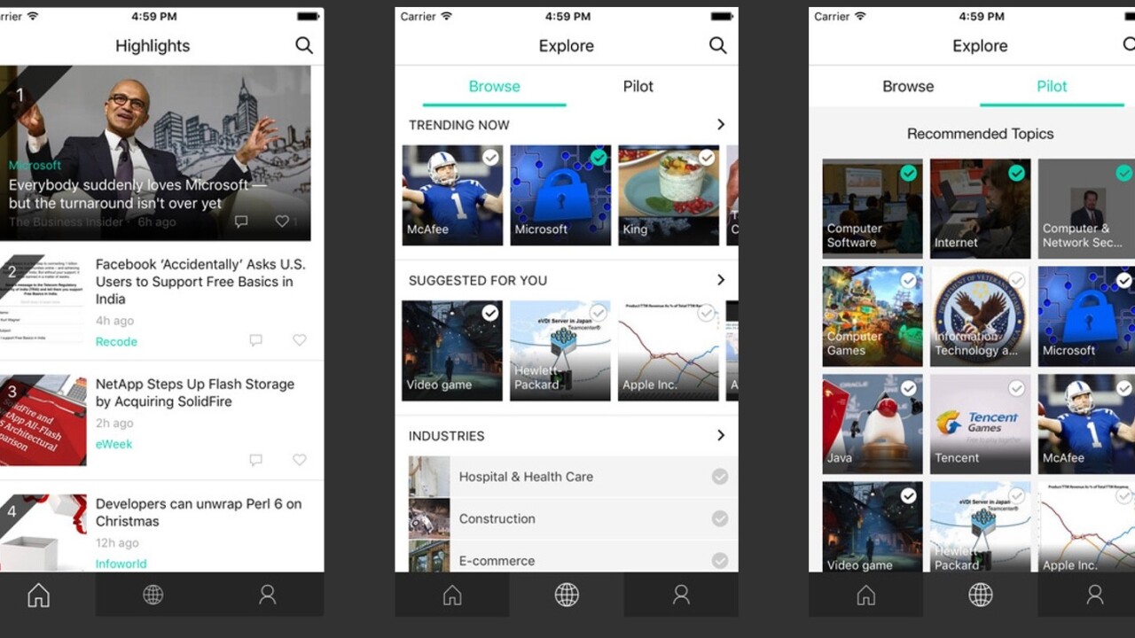 Microsoft’s ‘News Pro’ app for iOS leverages Bing news and social media to create your feed