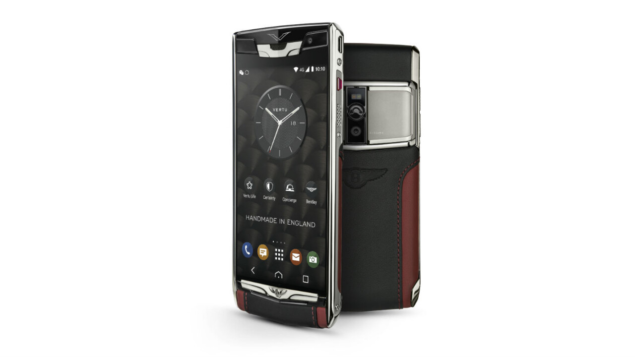 Here’s a $9,000 leather smartphone for Bentley owners who’ve gone insane