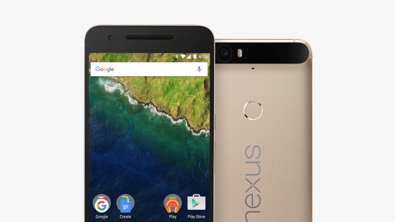 Google finally released a gold Nexus 6P