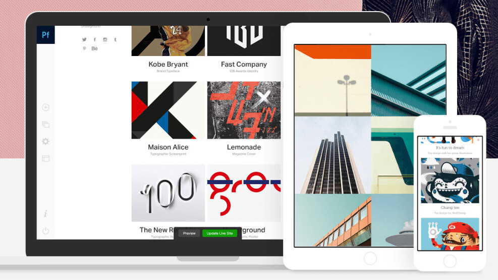 Adobe Portfolio takes dead aim at Wix and Squarespace for quick and easy websites