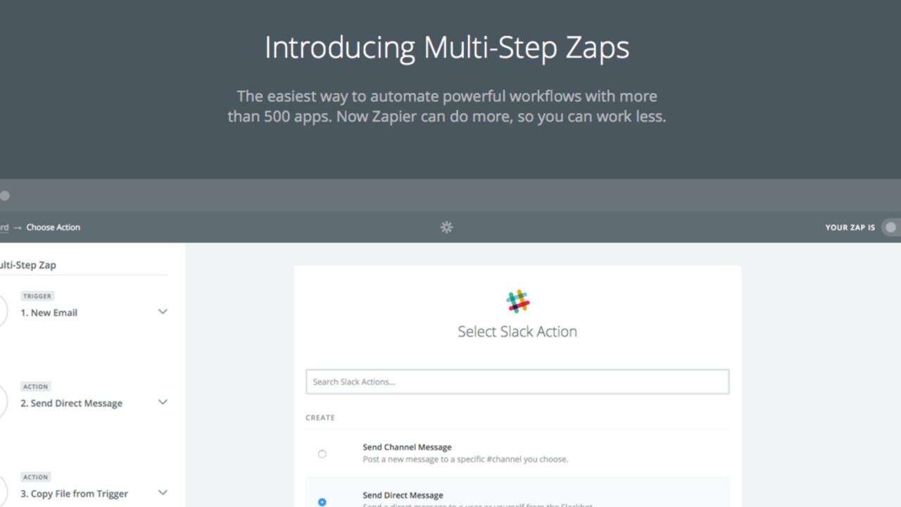 Zapier can now handle your most complex tasks with multi-step Zaps